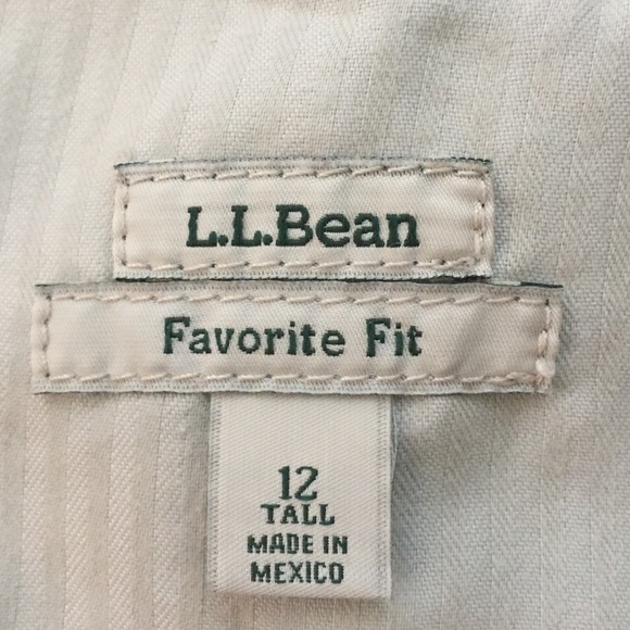 EUC L.L Bean Favorite Fit Tall Blue Jeans, Size 12 - Picture 4 of 8